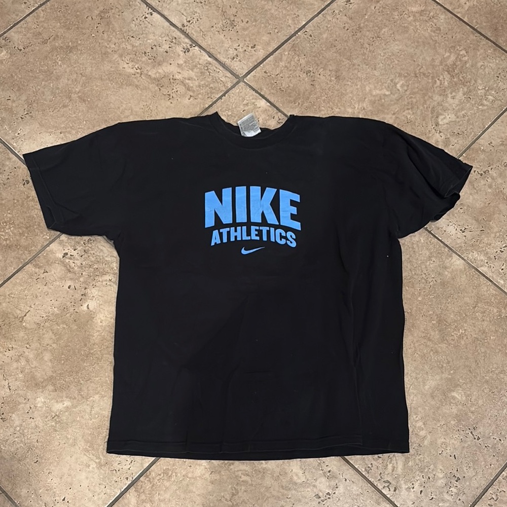 Nike Black and Blue Short Sleeve Tee